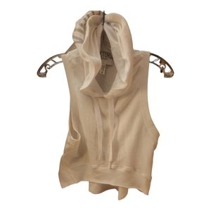 Victoria's Sport white sleeveless hoodie in size xs